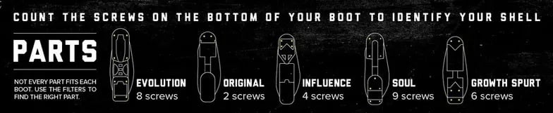 Full Tilt Evolution Lower Buckle Kit 2 Full Tilt Evolution Lower Buckle Kit -Vissla Sales 2022 fulltilt parts shell compatibility